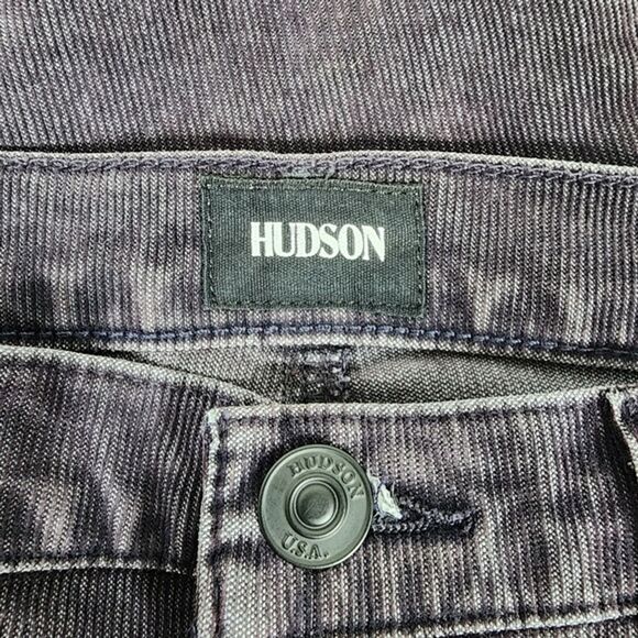 Hudson Black Midrise Nico Super Skinny Corduroy Pants Size 27 - Picture 6 of 7